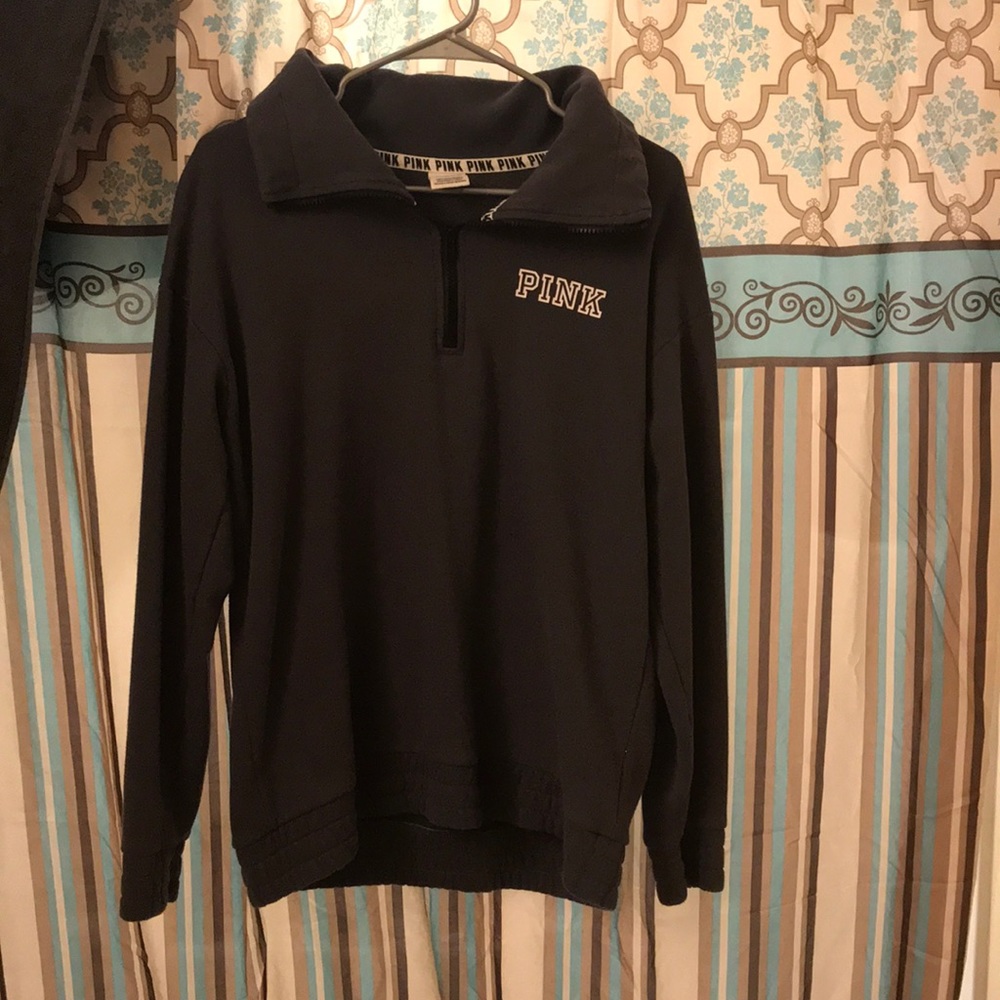 Pink quarter zip